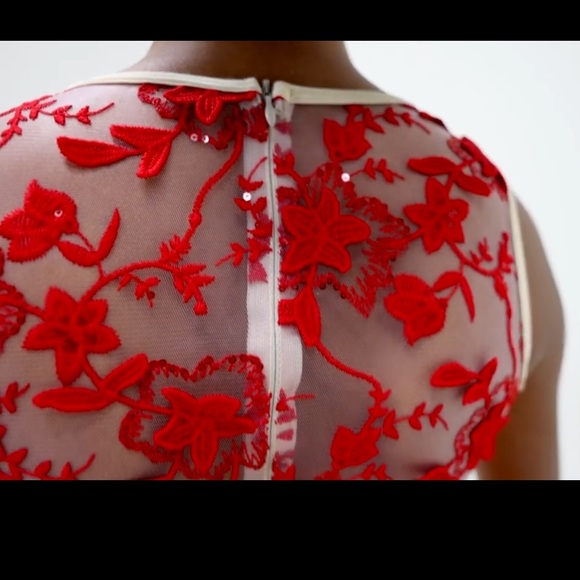 Girls Women's Dance Ballet Pointe Tutu Dress Costume Red Floral Revolution AS - Picture 3 of 4